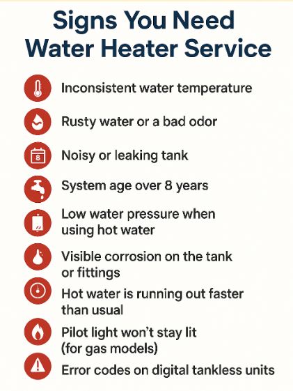 Signs You Need Water Heater Service