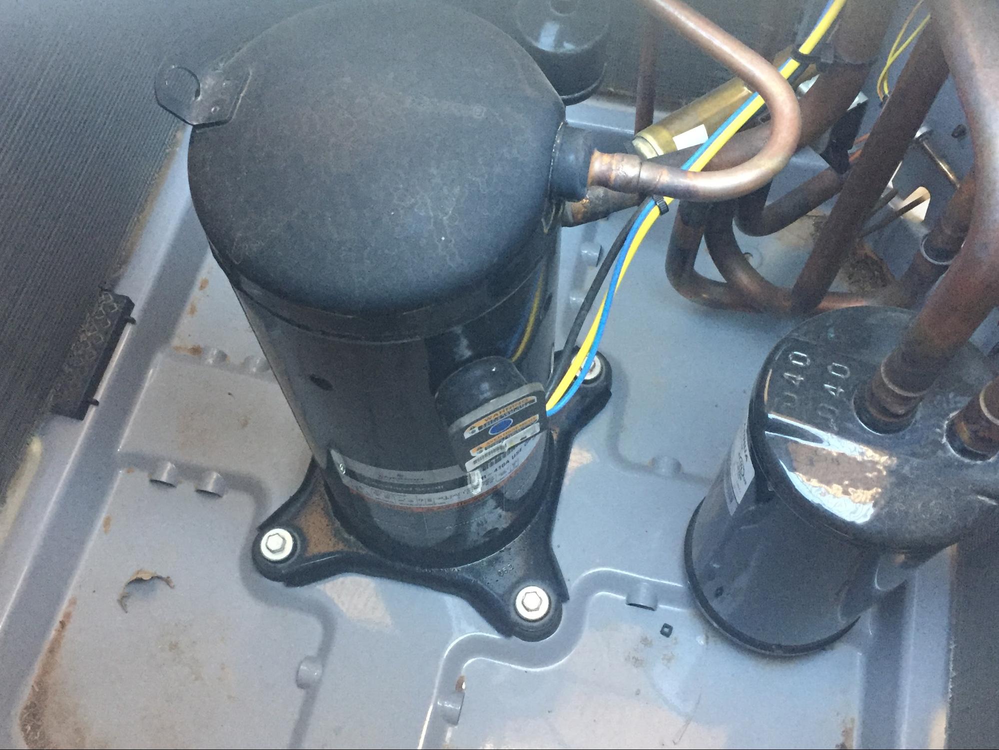 The compressor of a central air conditioner