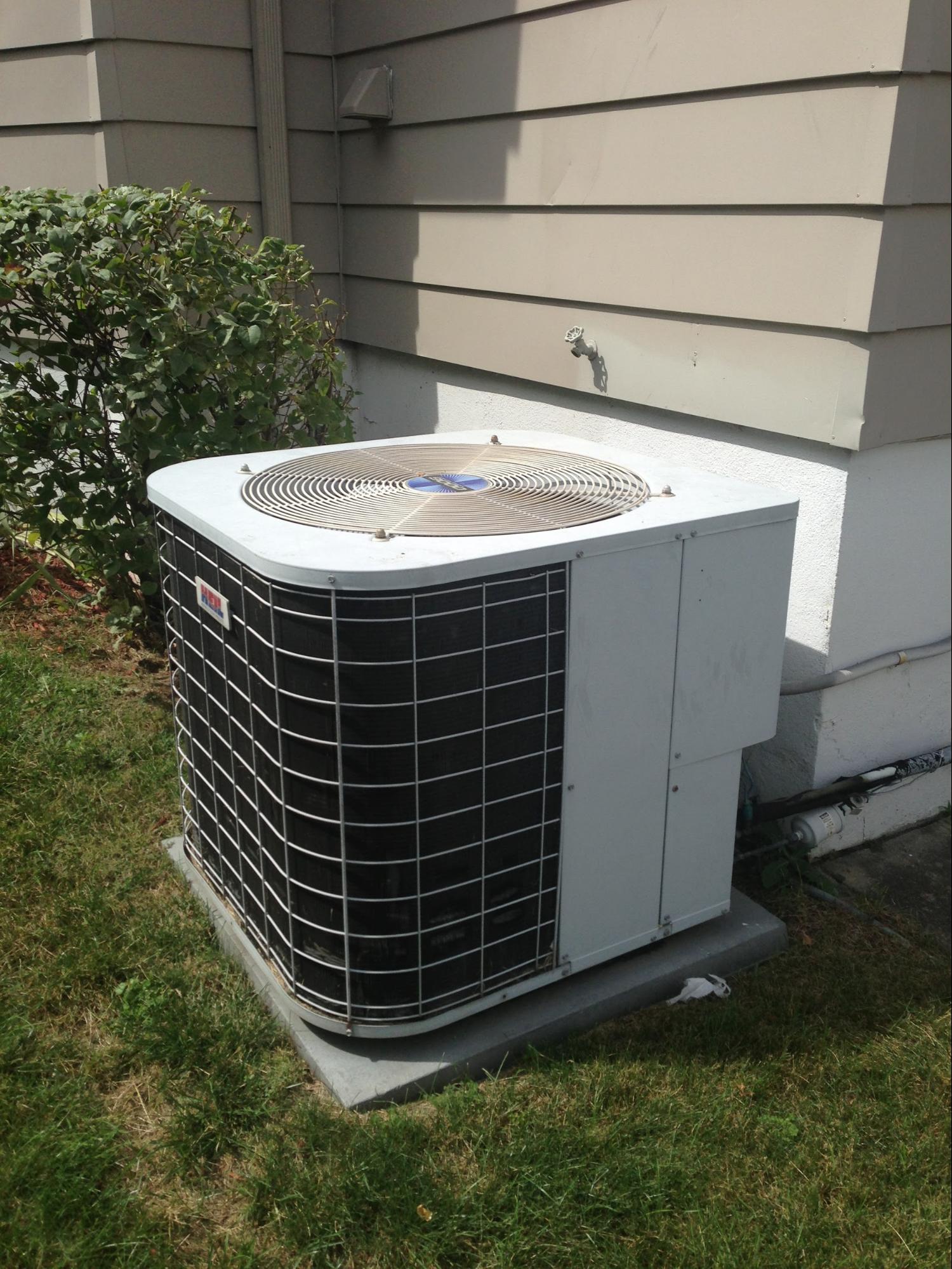 An outdoor condensing unit